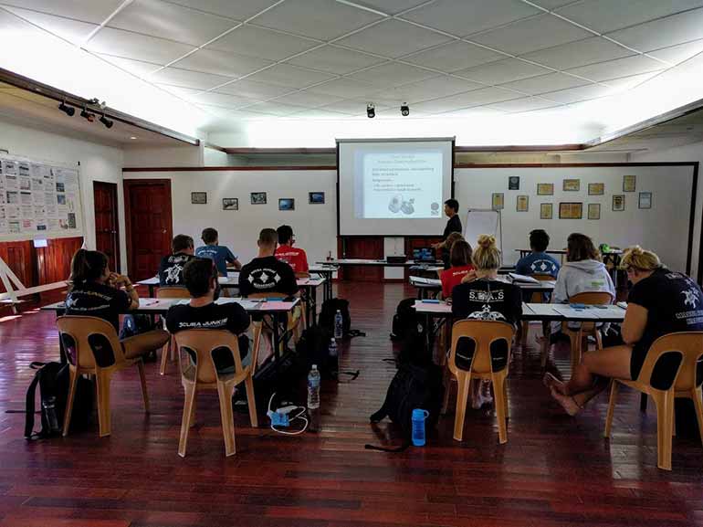 PADI instructor examination mabul