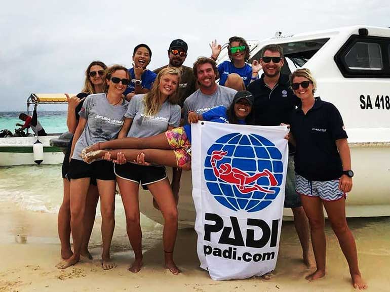 PADI instructor course mabul sipadan