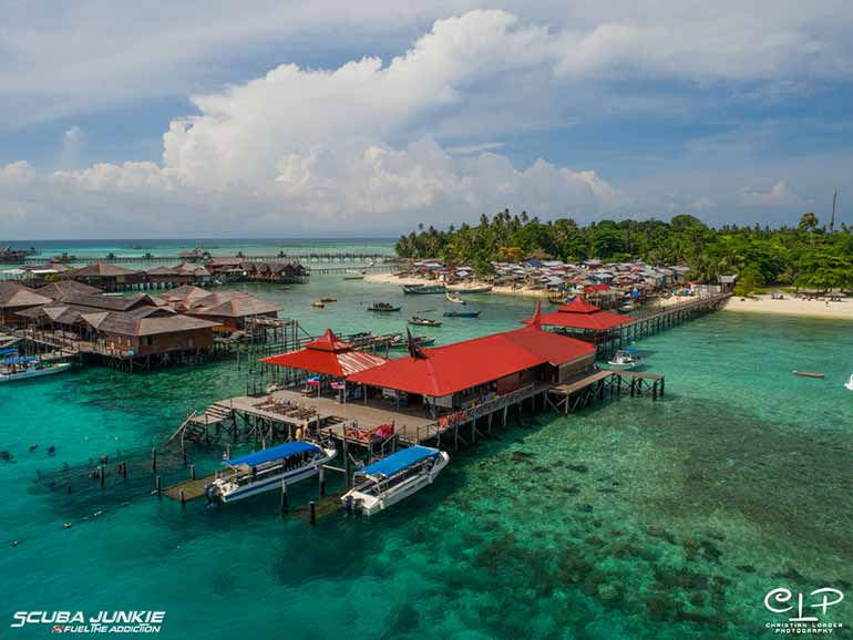 scuba junkie mabul beach resort sipadan